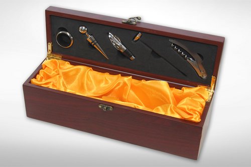 Weinset - Sommelierset Holzbox