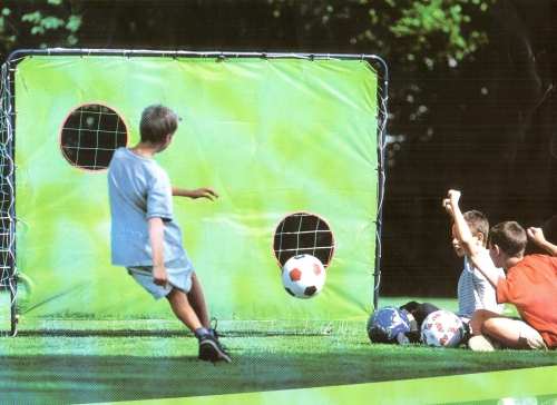 Fußballtor mit Torwand
