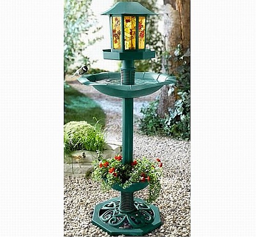 Solar Vogelbad Vogeltr�nke im Tiffany Stil