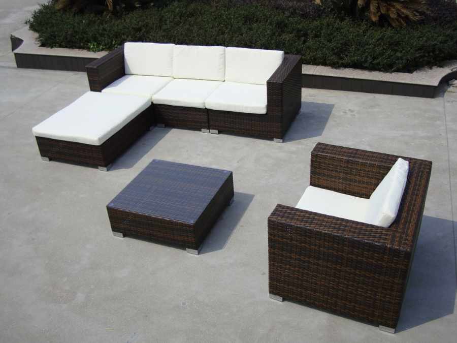 Polyrattan Lounge inkl. Auflagen