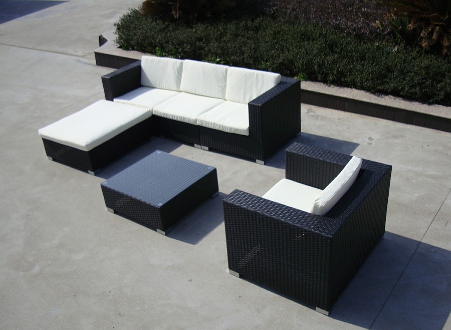 Polyrattan Lounge inkl. Auflagen
