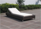 Polyrattan Sonnenliege Gartenliege inkl. Sitzauflage