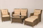 Polyrattan Gartenm�bel Sitzgruppe Rundgeflecht