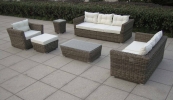 Gro�e Polyrattan Loungegruppe Gartenm�bel inkl. aller Kissen
