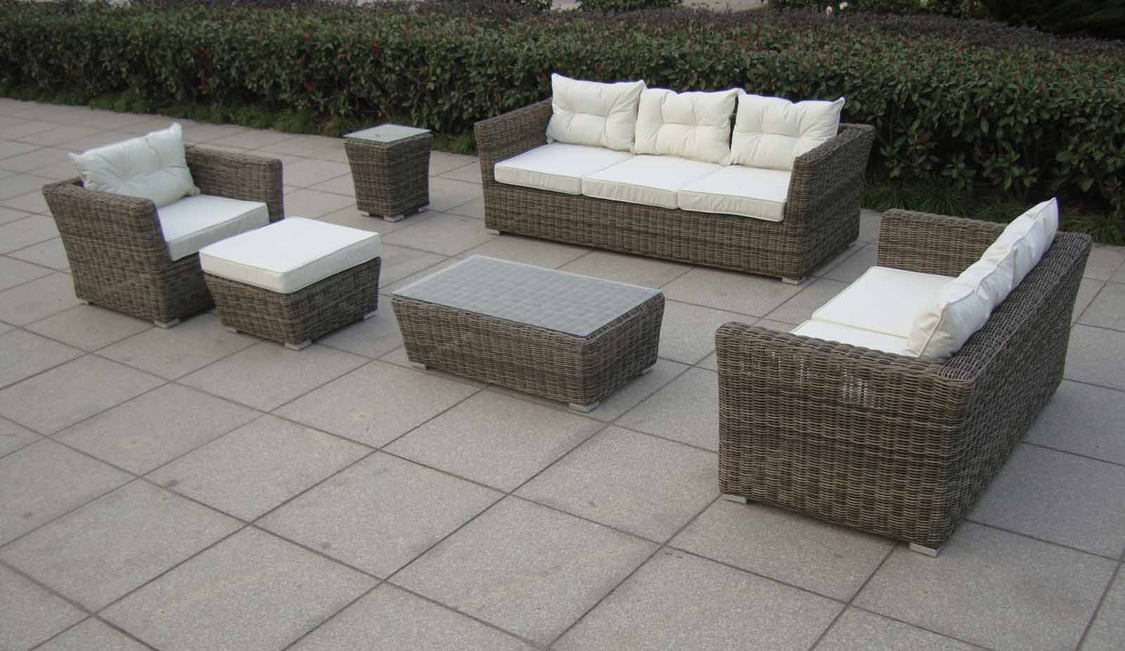Gro�e Polyrattan Loungegruppe Gartenm�bel inkl. aller Kissen