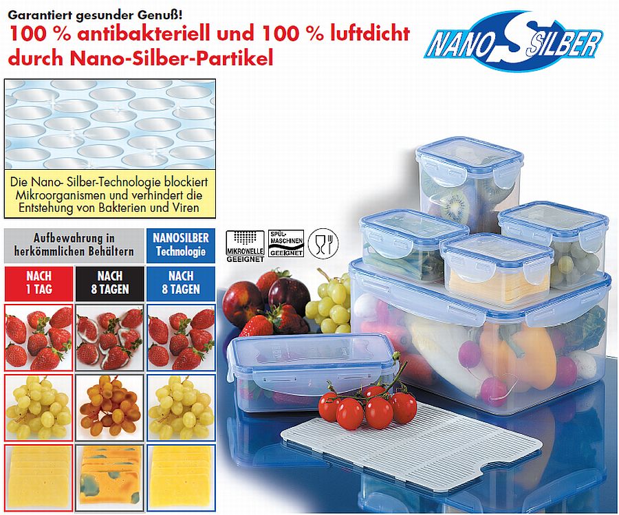Nano Silber Dosenset Frischhaltedosen