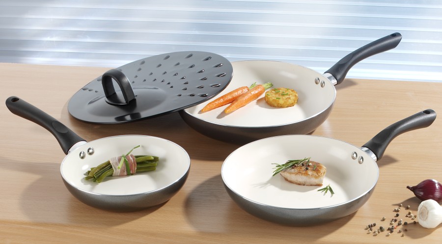 Keramik Pfannenset 3 teilig 20 24 28 cm
