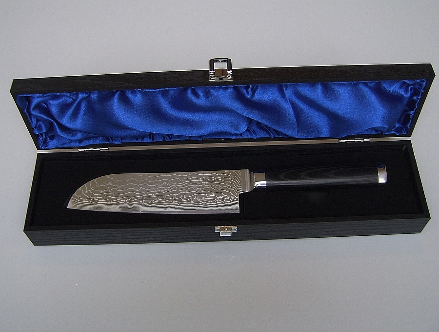 Damastmesser Santoku Kochmesser